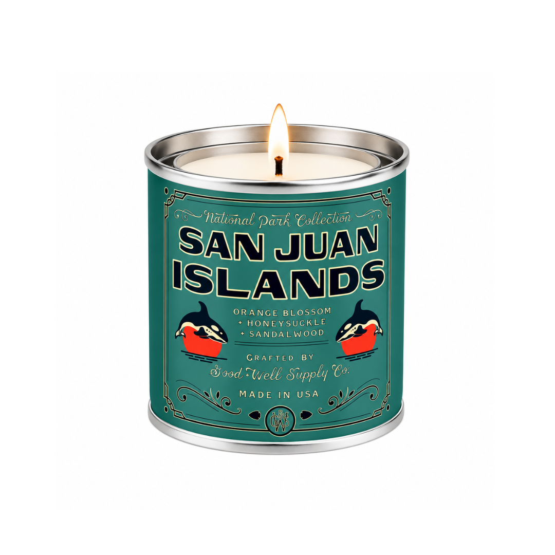 San Juan Islands National Park Candle – Good & Well Supply Co.