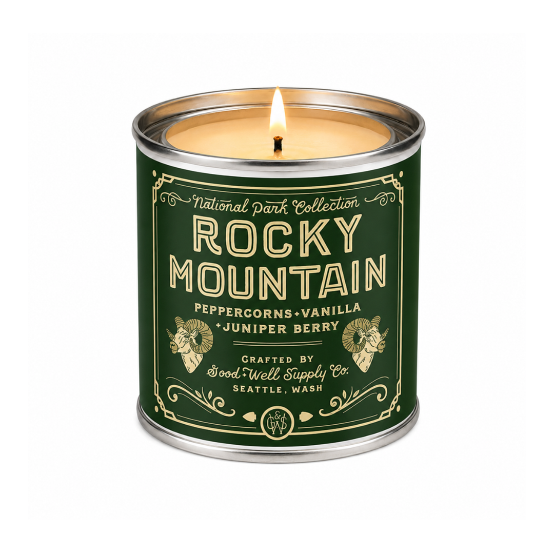 Rocky Mountain National Park Candle – Good & Well Supply Co.