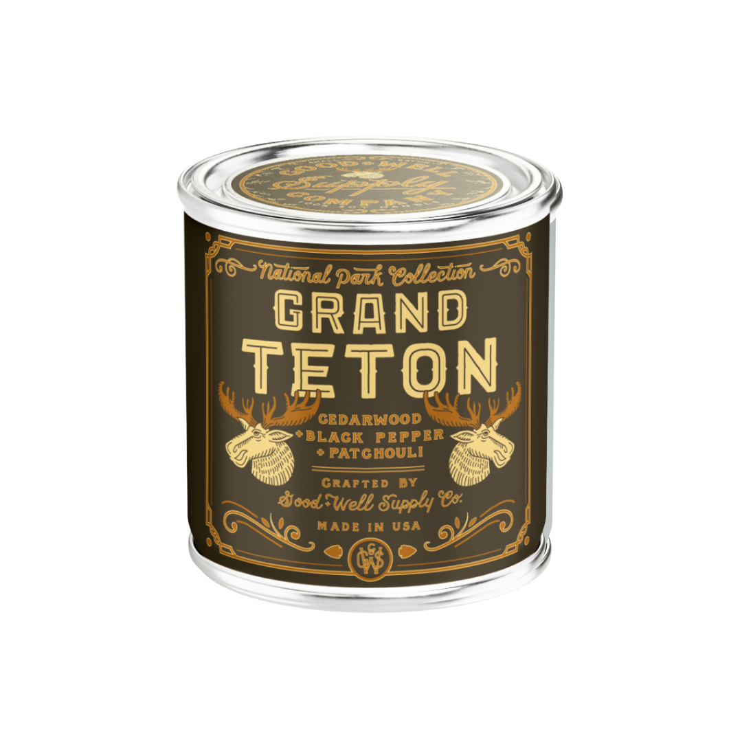 Grand Teton National Park Candle – Good & Well Supply Co. Grand Teton National Park Candle – Good & Well Supply Co.