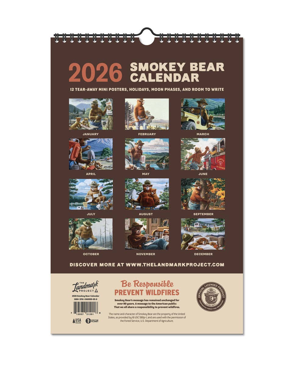 2026 Smokey Bear Calendar