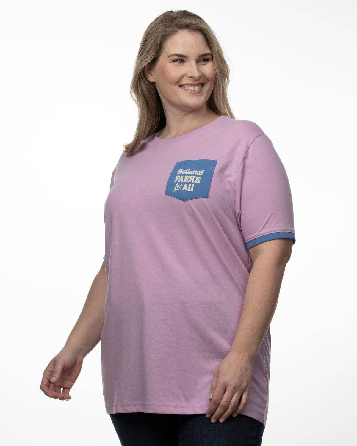 National Parks for All Pocket Tee - Pink