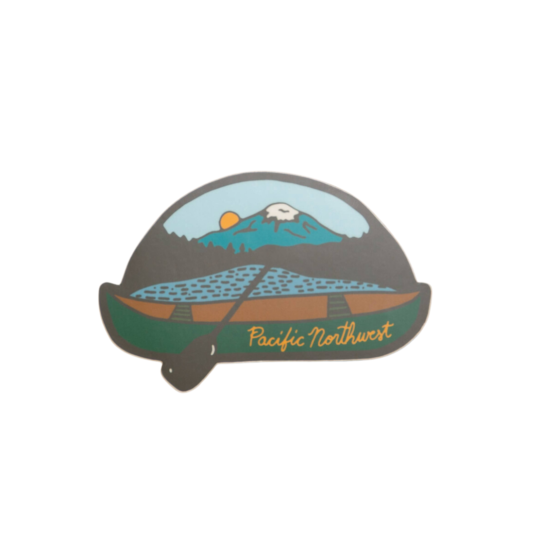 PNW Canoe Sticker