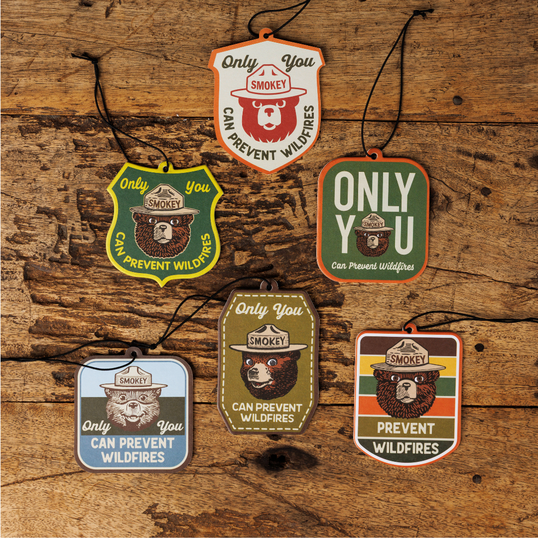 Smokey Bear Air Freshener - Evergreen & Cypress