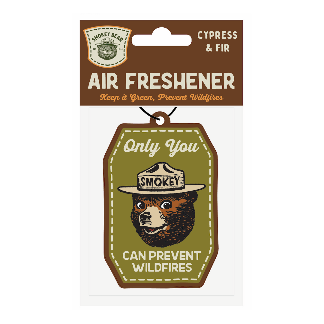 Smokey Bear Air Freshener - Cypress & Fir