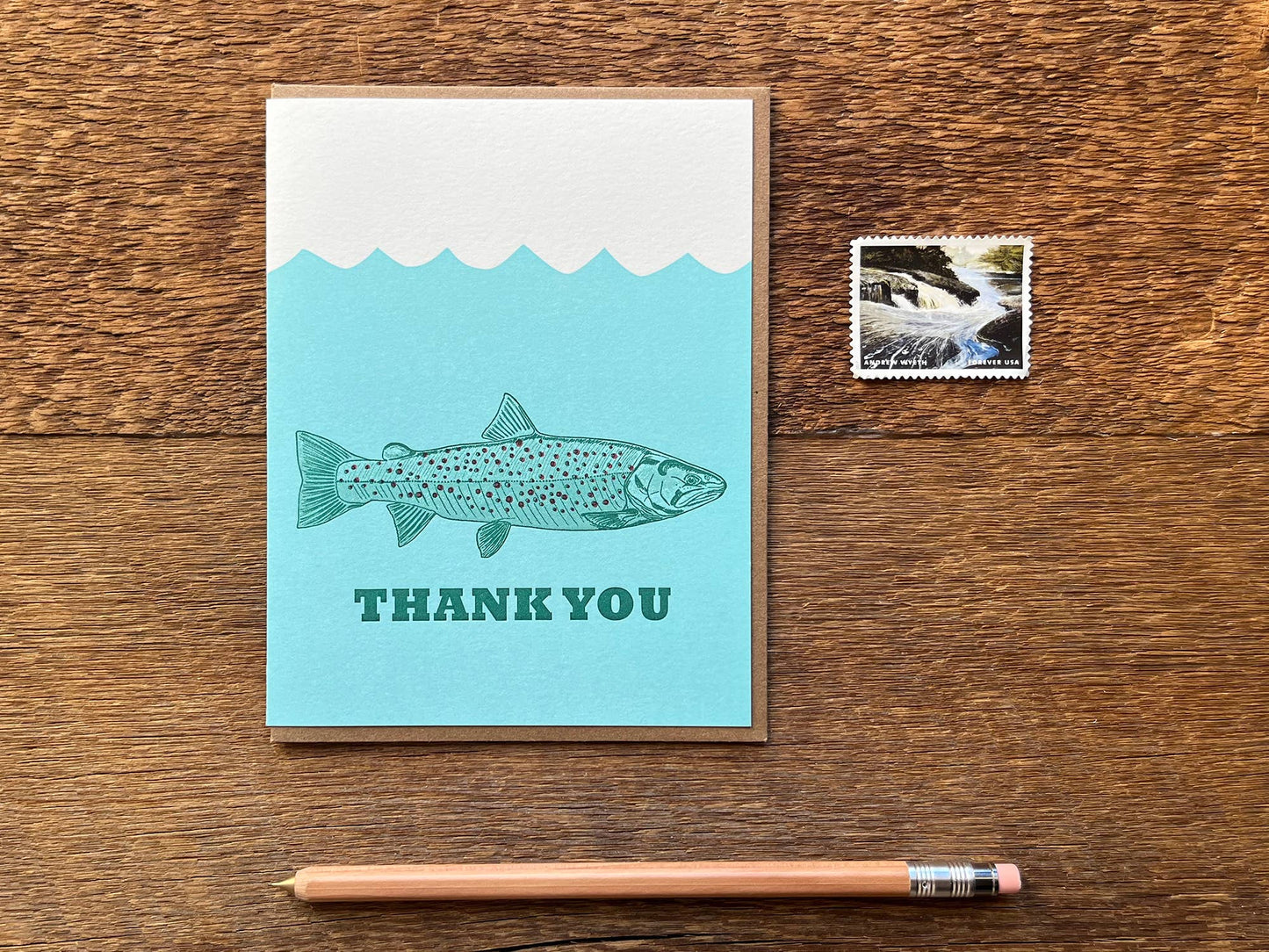 Trout Thank You Card: Boxed Set of 6