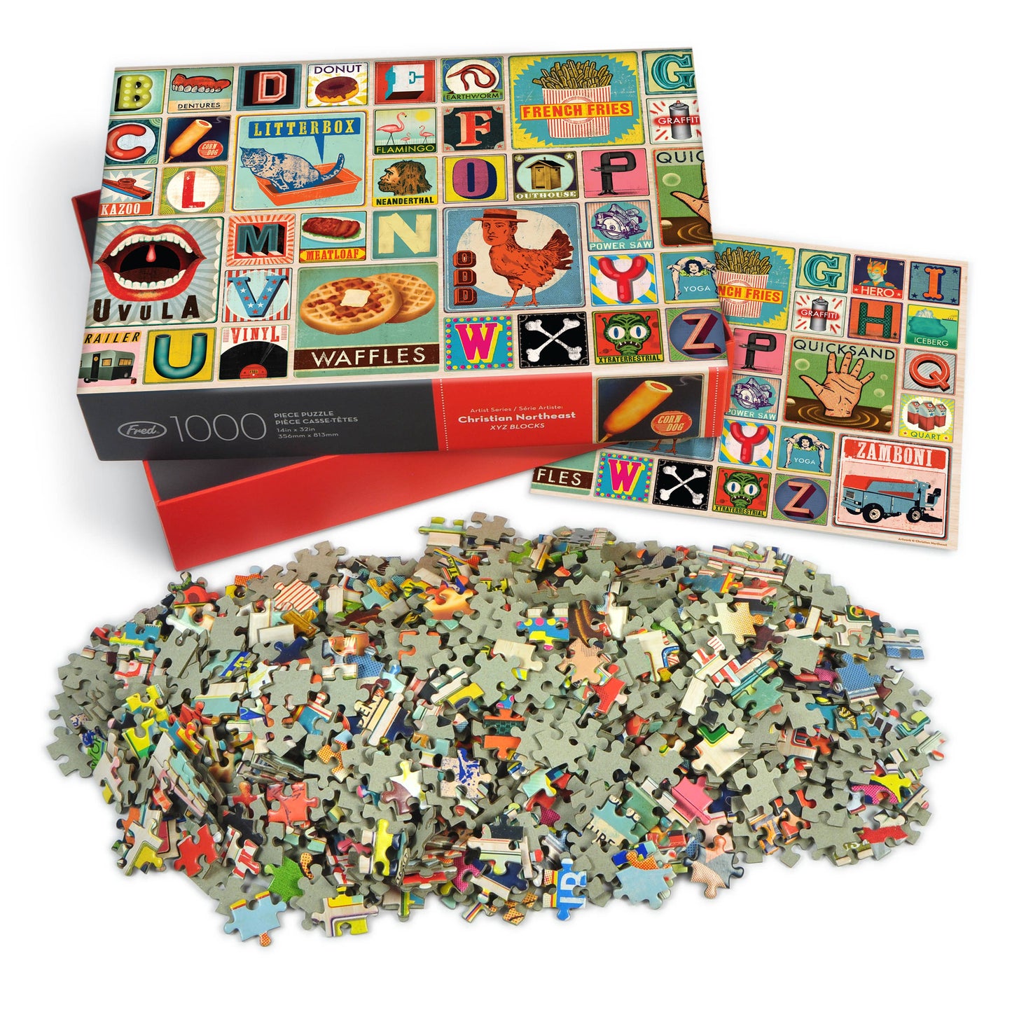Puzzle 1000 PC - Christian Northeast - XYZ Blocks