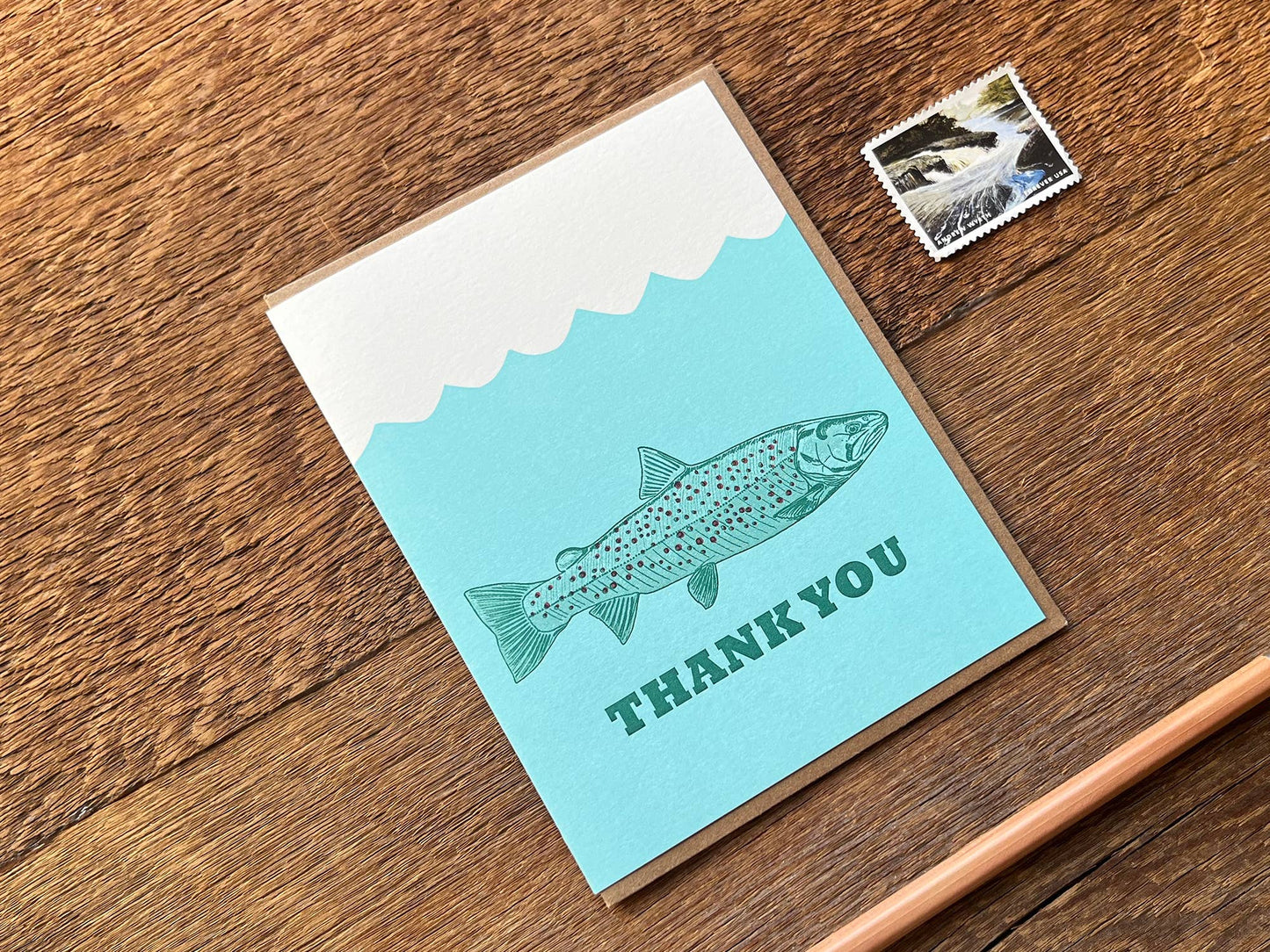 Trout Thank You Card: Boxed Set of 6