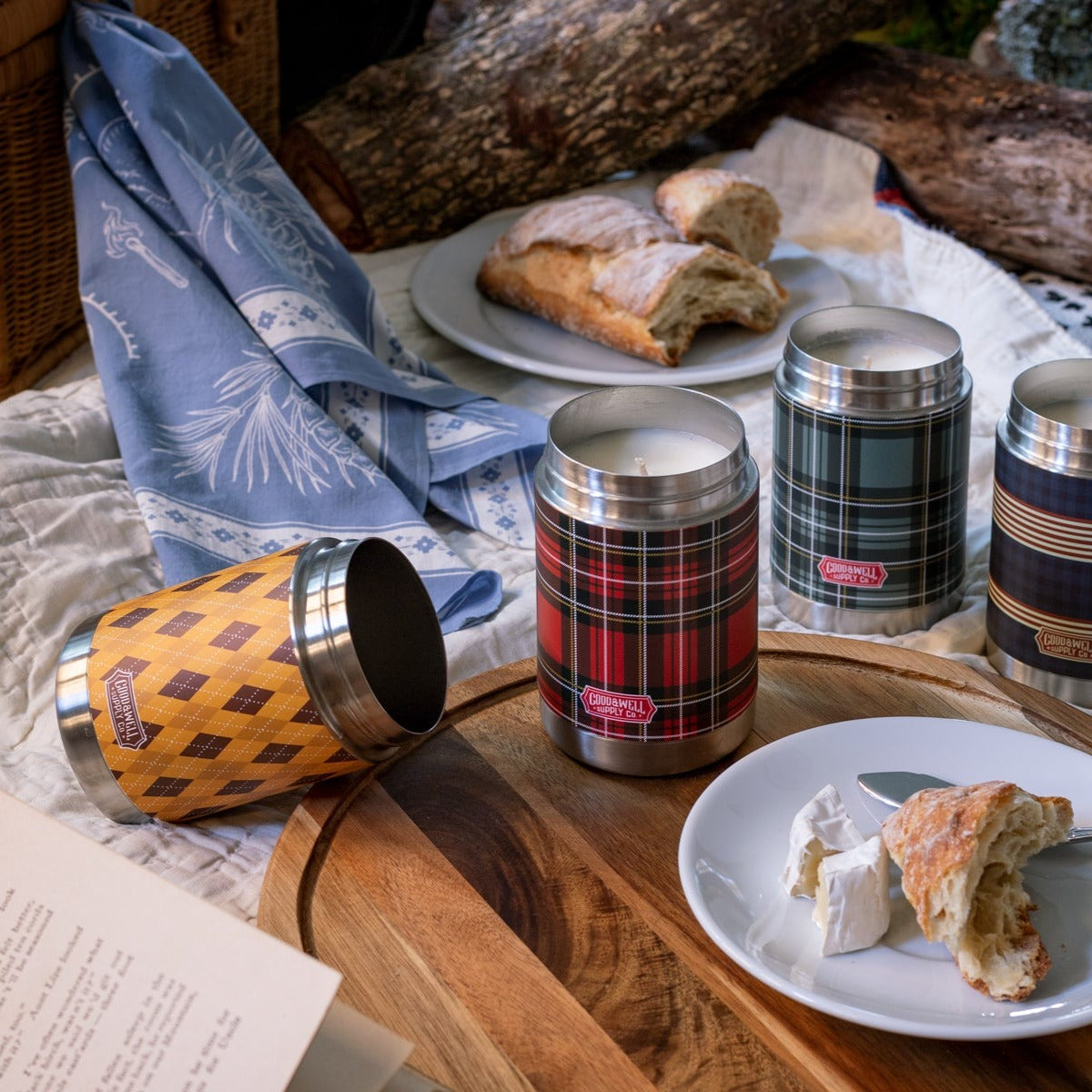 Vintage Canteen Candle Bundle - 3 Pack