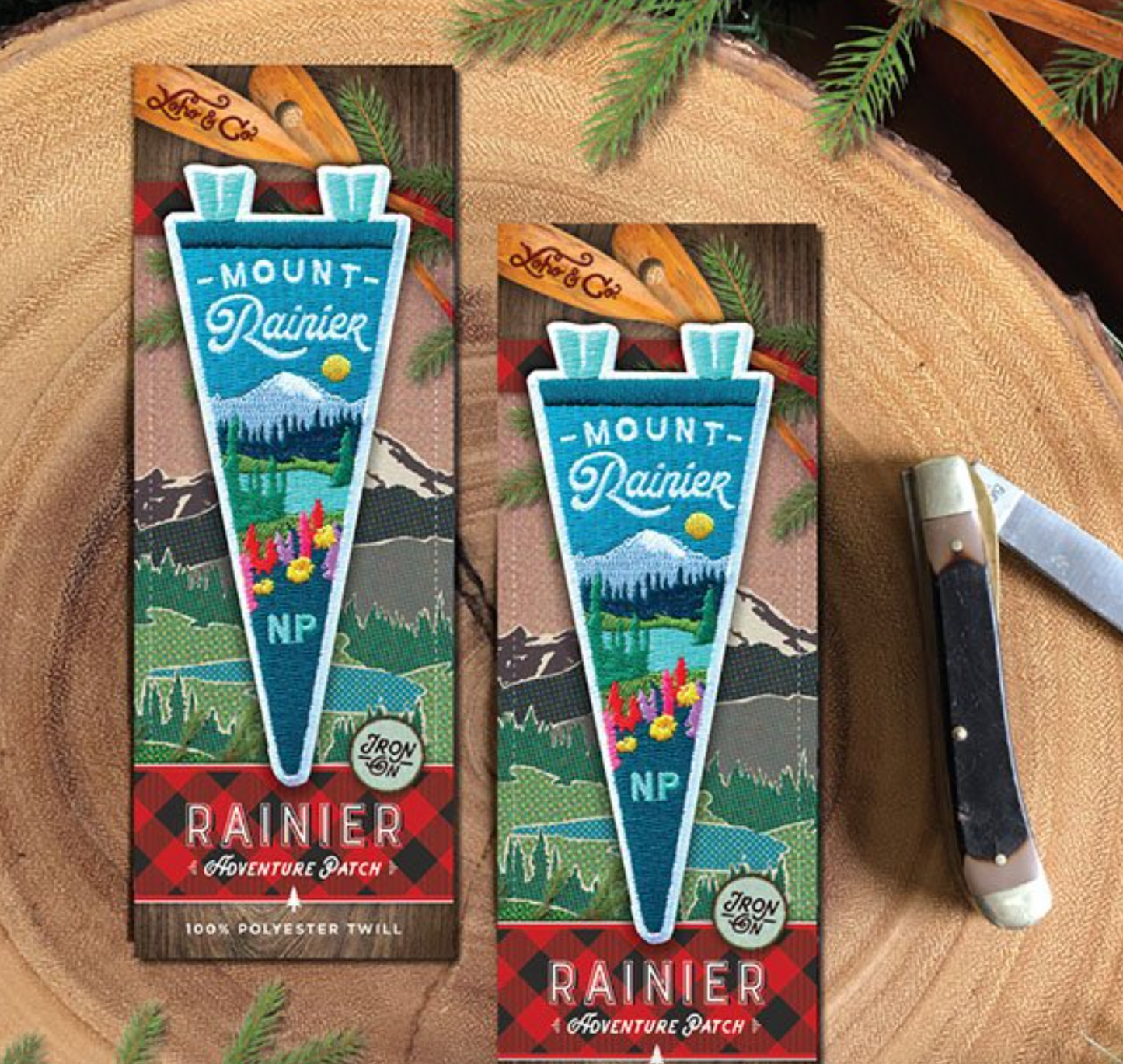 Mount Rainier National Park Mini Pennant Patch