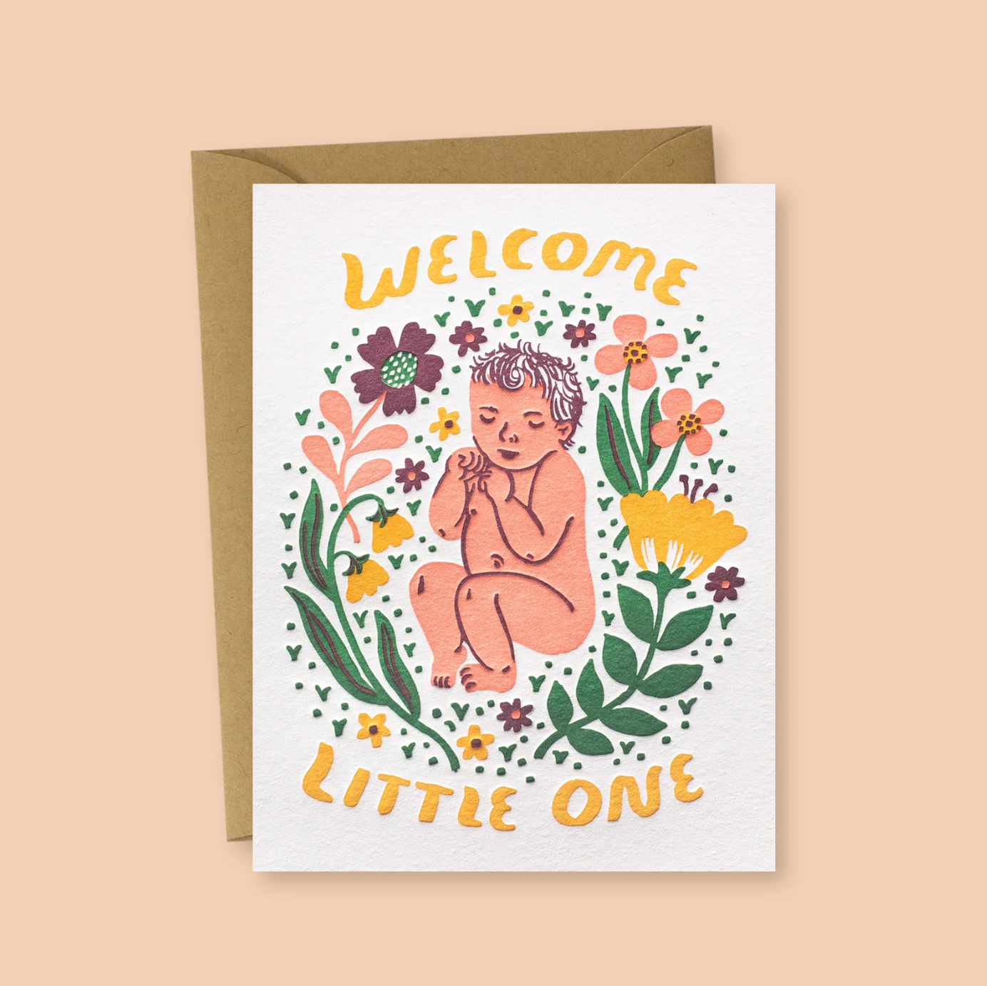 Welcome Little One Greeting Card