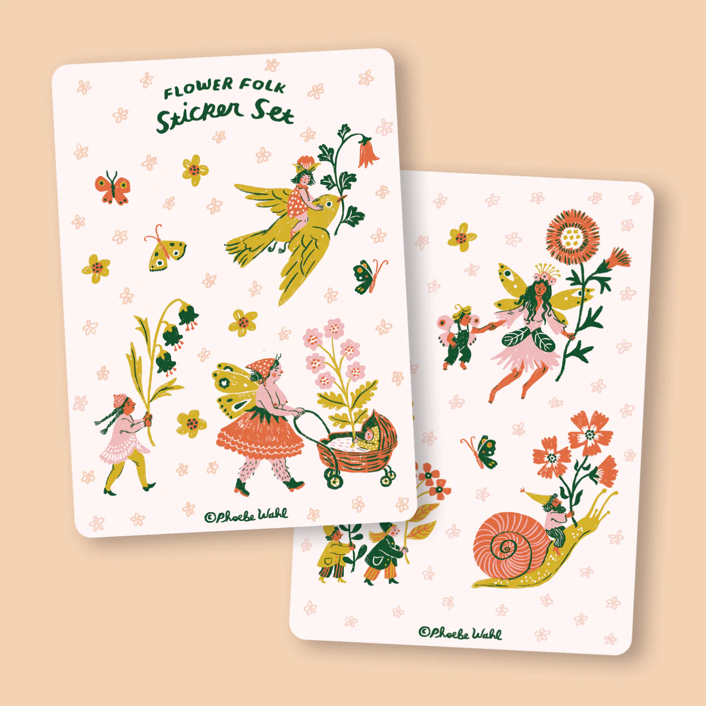 Flower Folk Sticker Set
