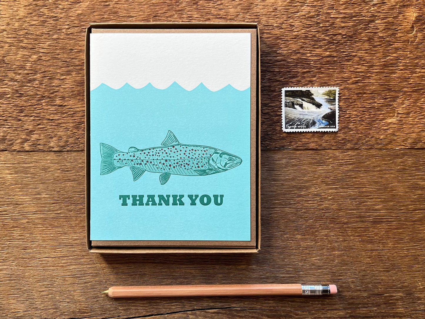 Trout Thank You Card: Boxed Set of 6