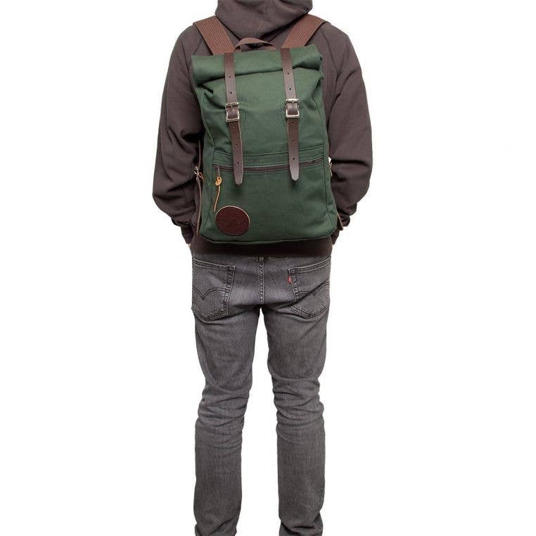 Wax Khaki Roll-Top Scout Pack