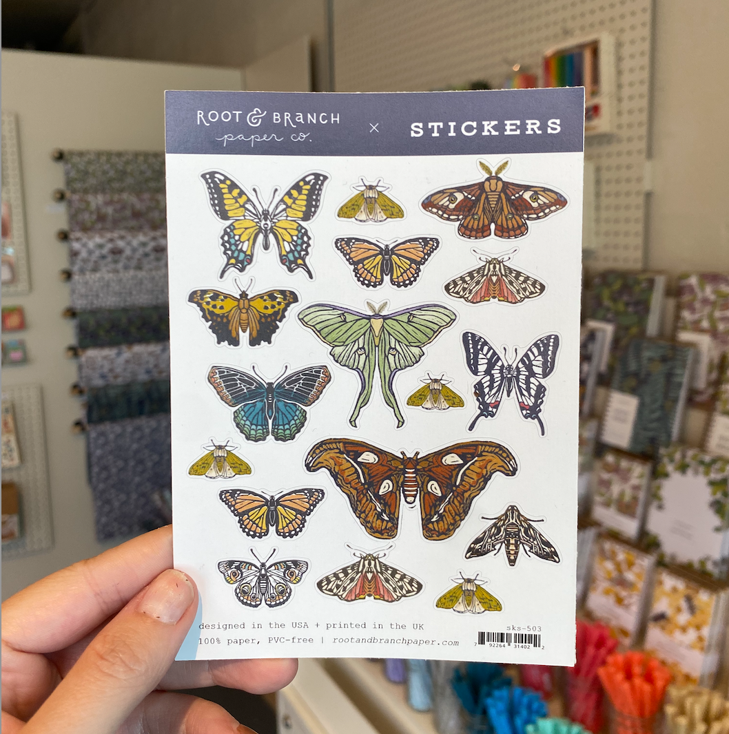 Butterflies + Moths Sticker Sheet