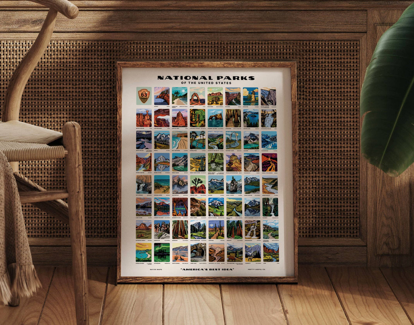 National Parks Scratch Off Print, 16" x 20"