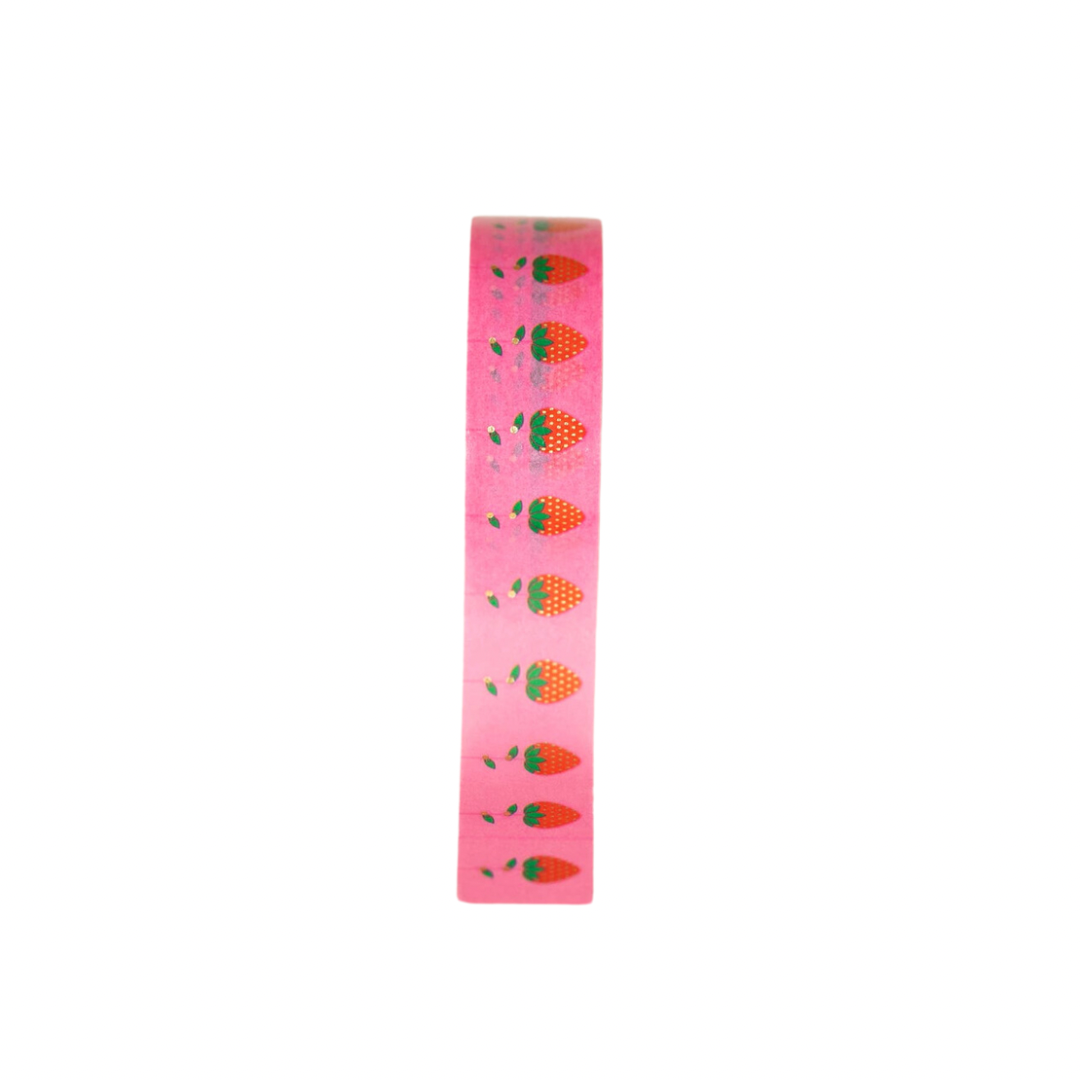 Washi Tape - Pink Strawberries