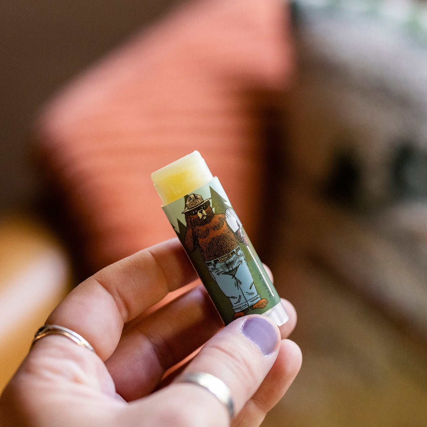 Tangerine Smokey Bear Lip Balm