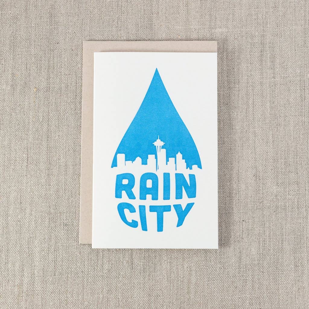 Rain City Greeting Card