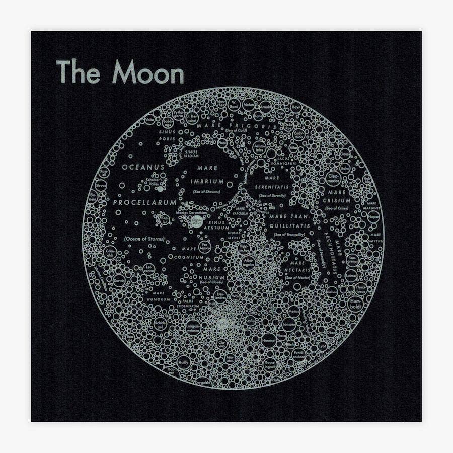 Moon Map Print