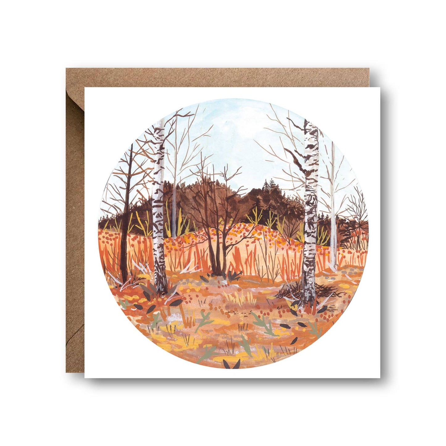 Swedish Birch Greetings Card