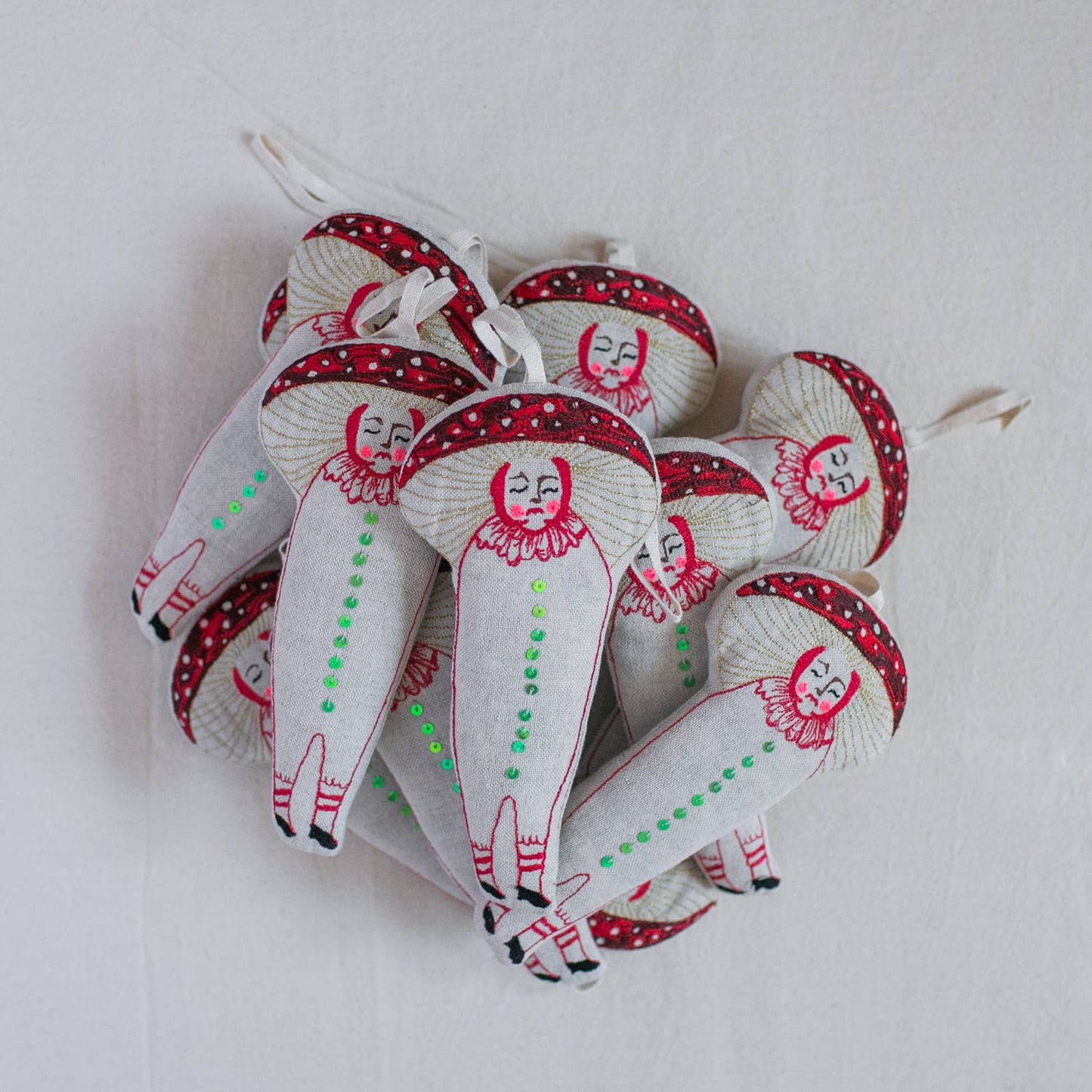Mushroom Friend - Cotton & Lavender filled Ornament