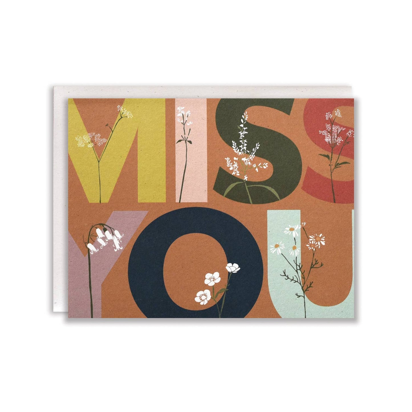 Overgrown Miss You Card