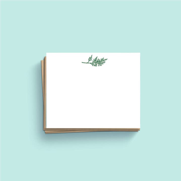 Cedar Icon Letterpress Stationery Boxed Set