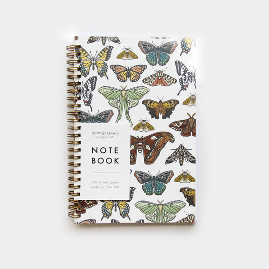 Butterfly & Moth Spiral Bound Notebook