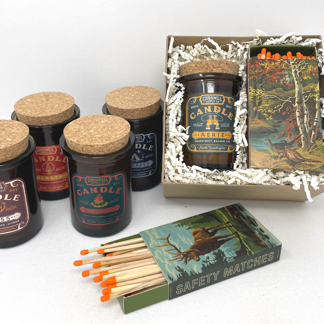Apothecary Candle & Matches Set