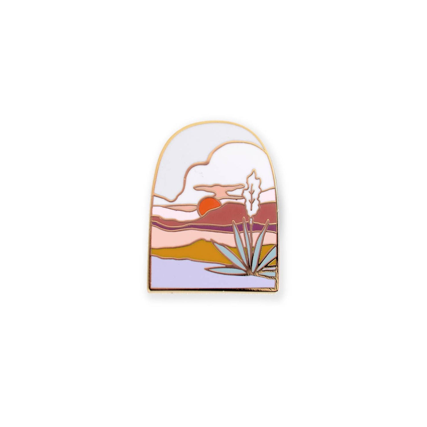 Agave Sunset Enamel Pin