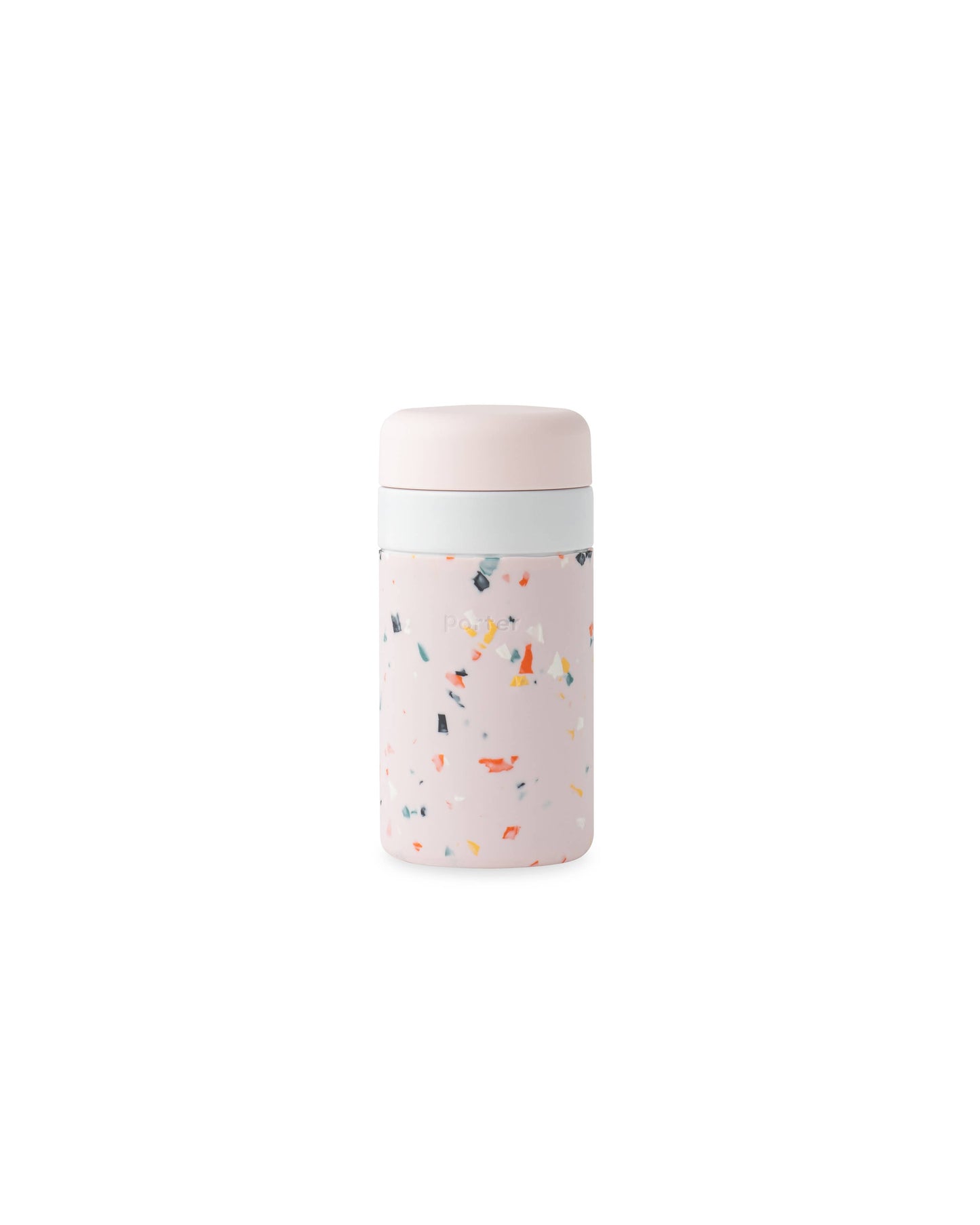 Porter Insulated Ceramic Bottle 12oz - Blush Terrazzo