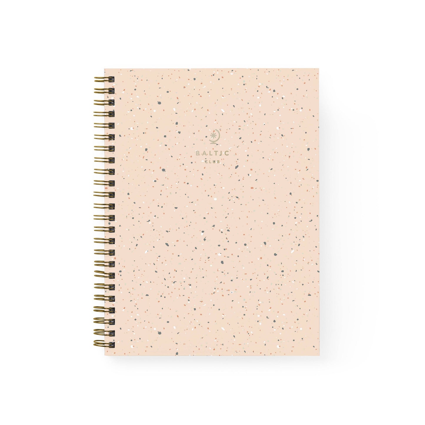 Peach Terrazzo Spiral Notebook