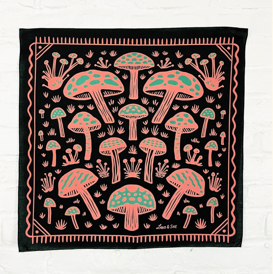 Field of Mushrooms Bandana