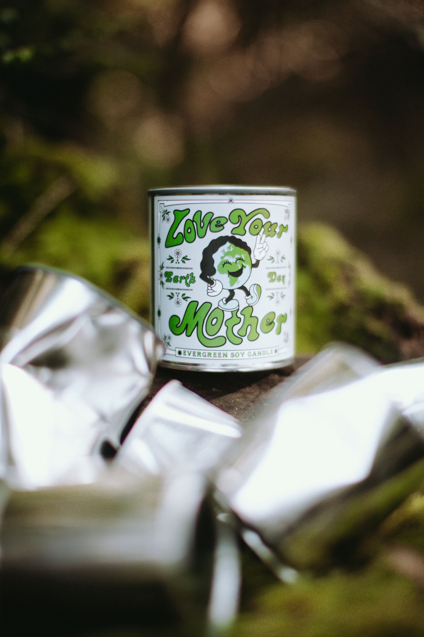 'Love Your Mother' Earth Day Candle