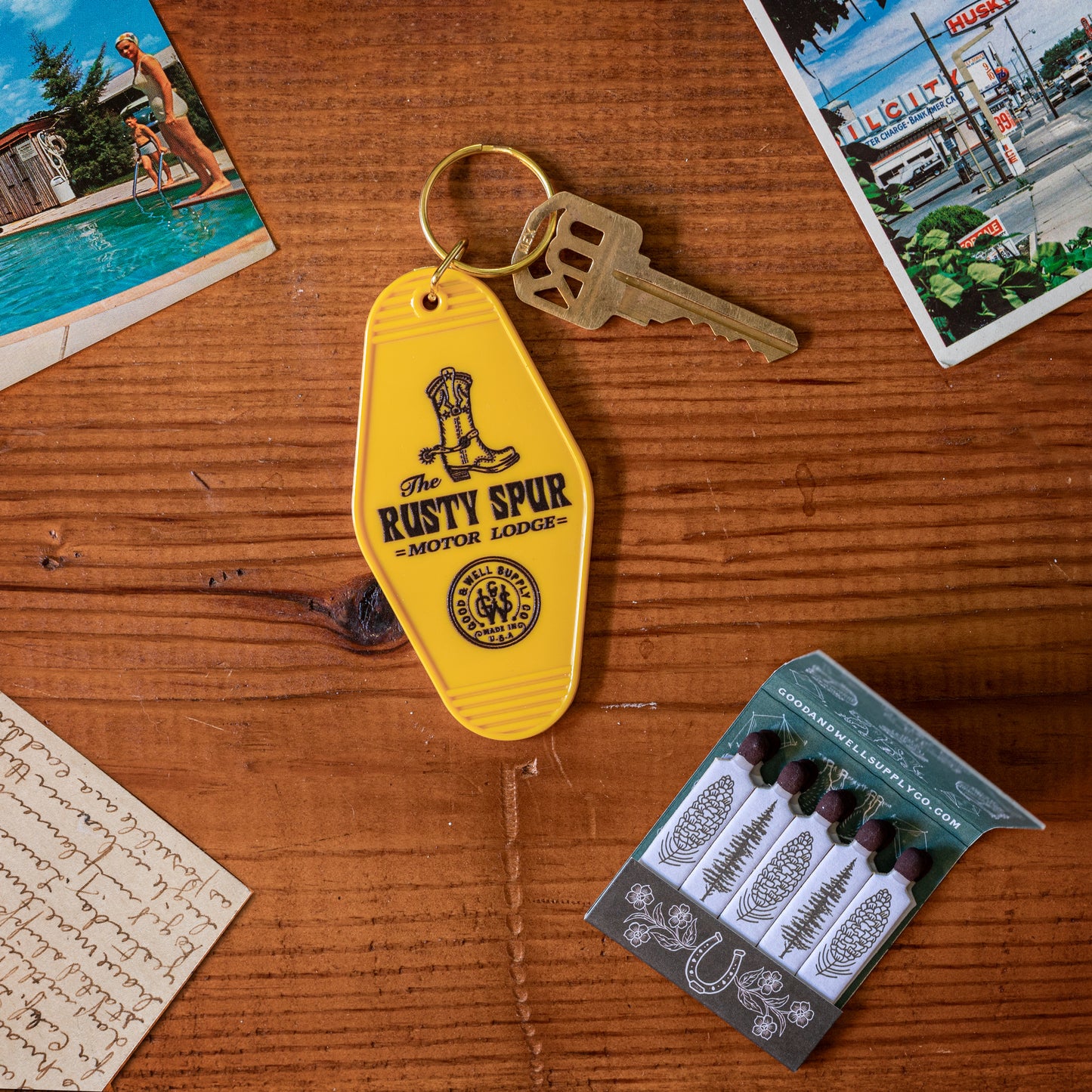 Rusty Spur Motor Lodge Keychain
