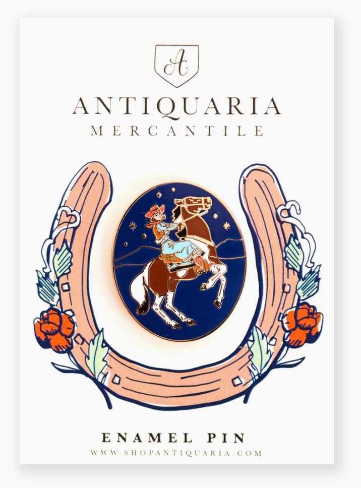 Cowgirl Enamel Pin