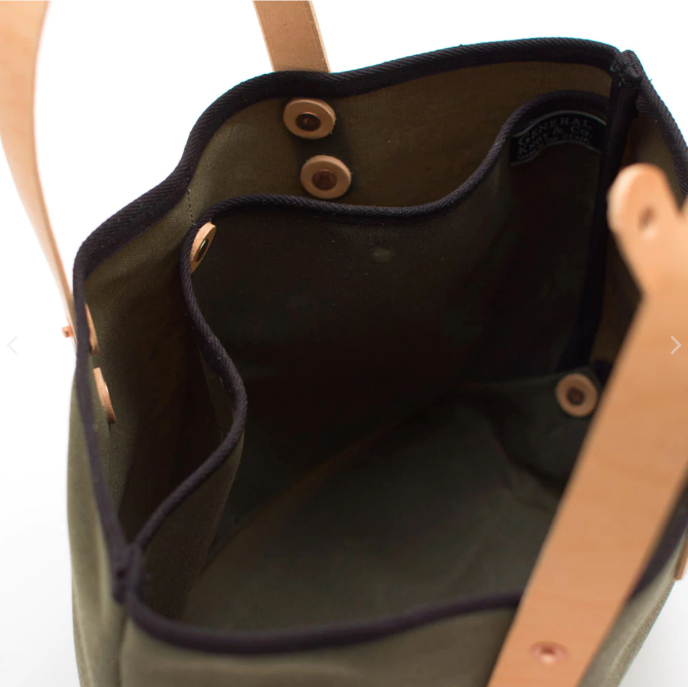 Army Green Waxed Canvas All Day Mini Tote