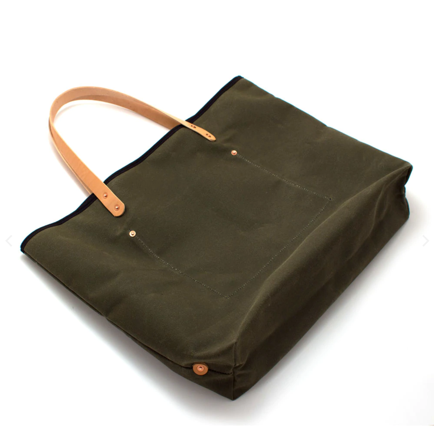 Army Green Waxed Canvas All Day Tote