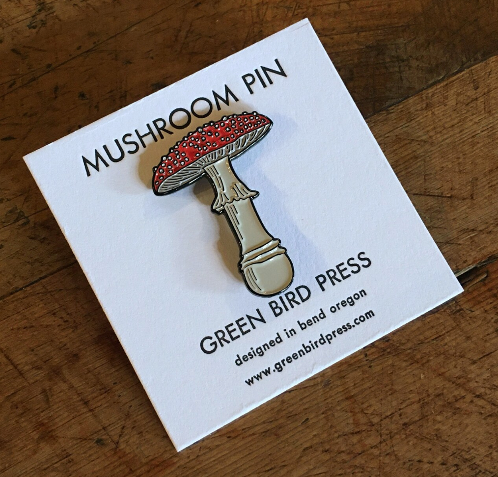 Fly Agaric Mushroom Enamel Pin