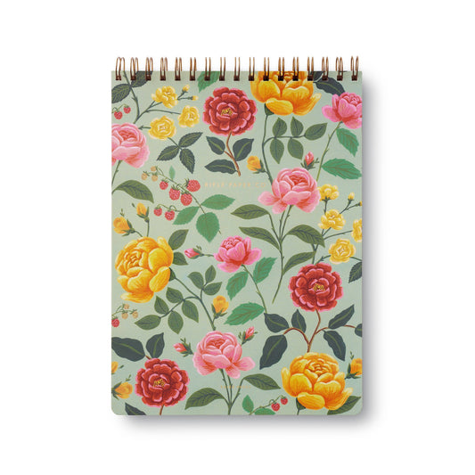 Roses Large Top Spiral Notebook