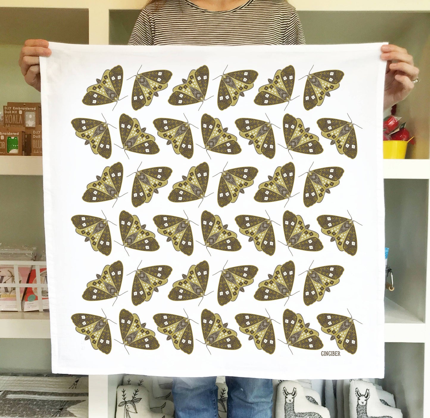 Moths Tea Towel