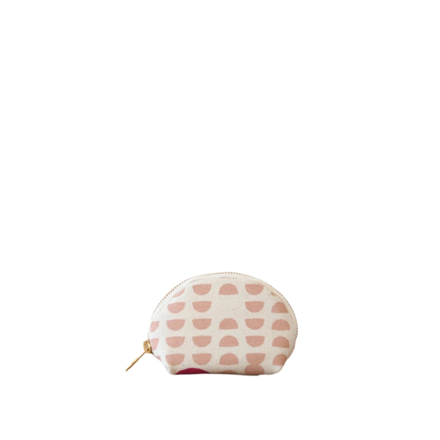 Pink Phases Clam Shell Zip Pouch