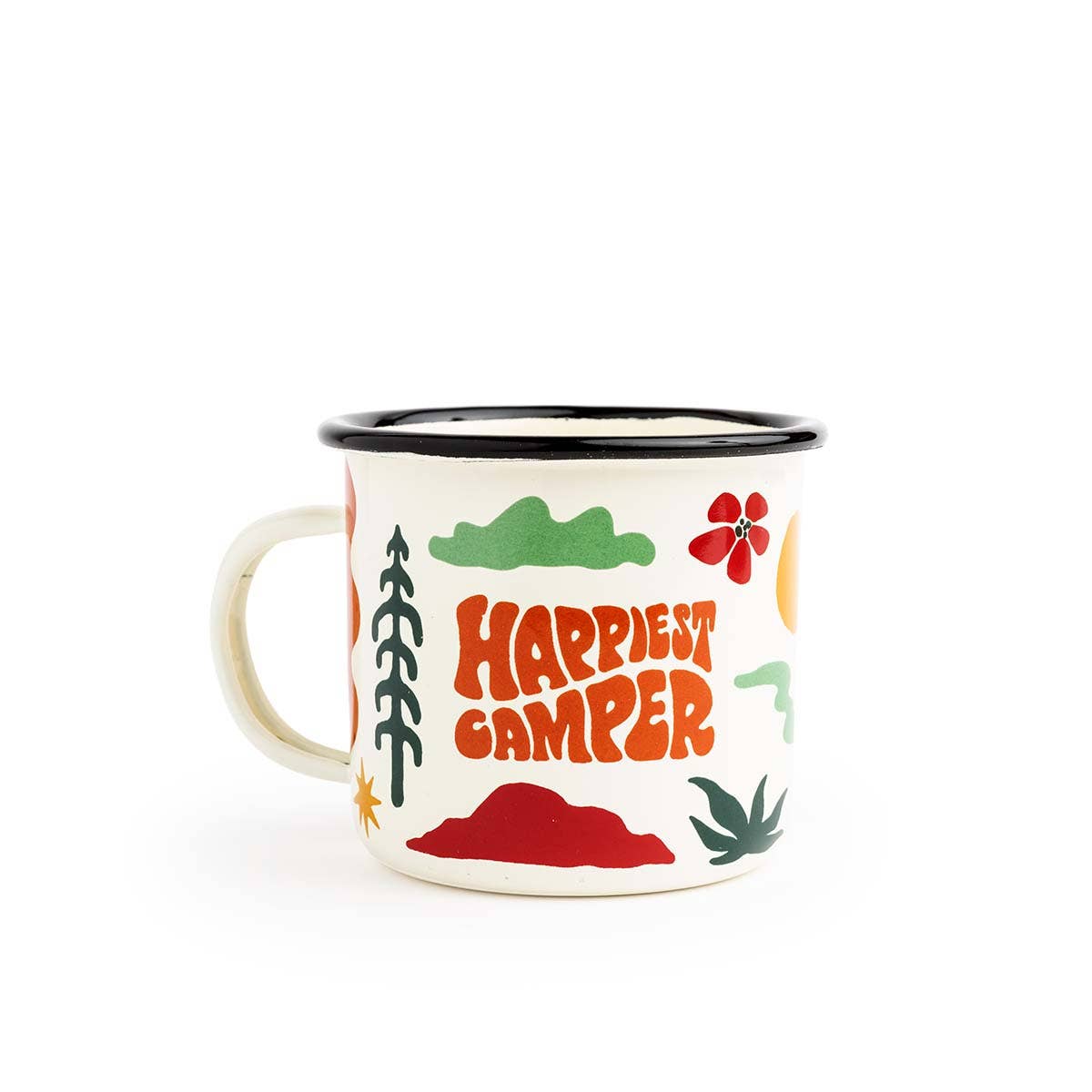 Campers Coffee Logo Enamel Mug