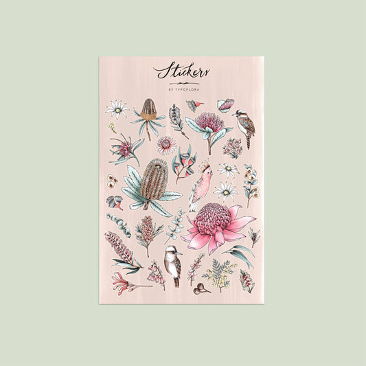 Sticker Sheet - Native Flower Lovers