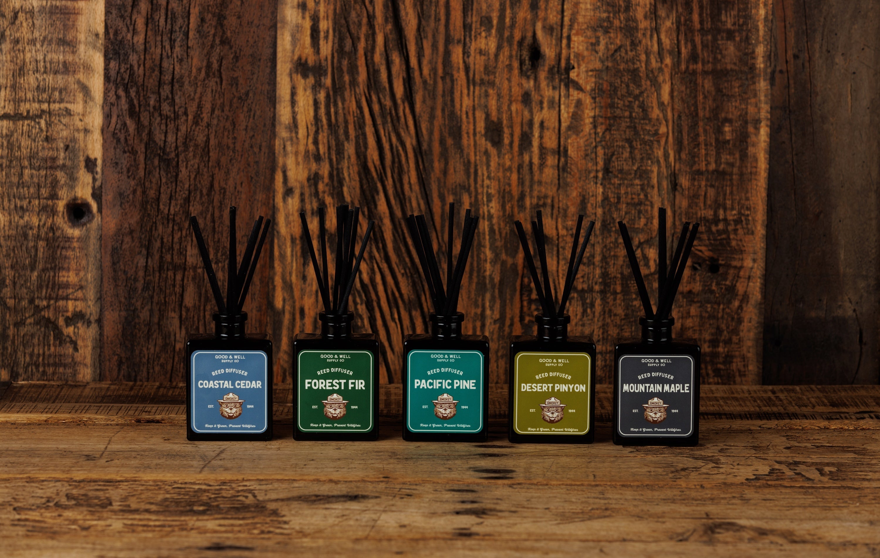 Barbecue Reed Diffuser Smokey Bear Reed Diffusers – Good & Well Supply Co.