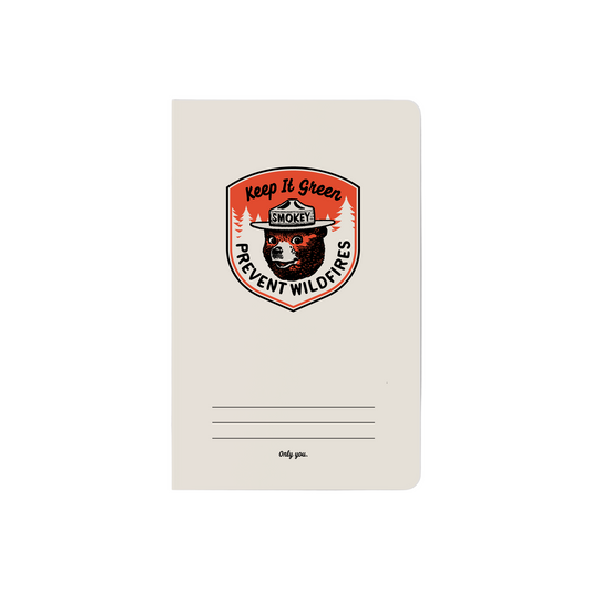 Smokey Bear Letterpress Mini Notebook