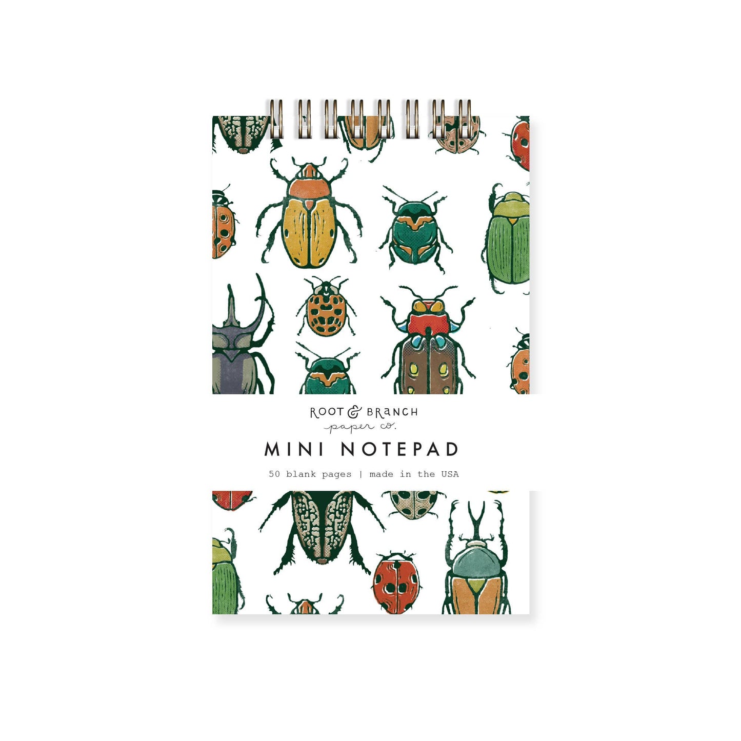 Beetles Mini Spiral Notepad