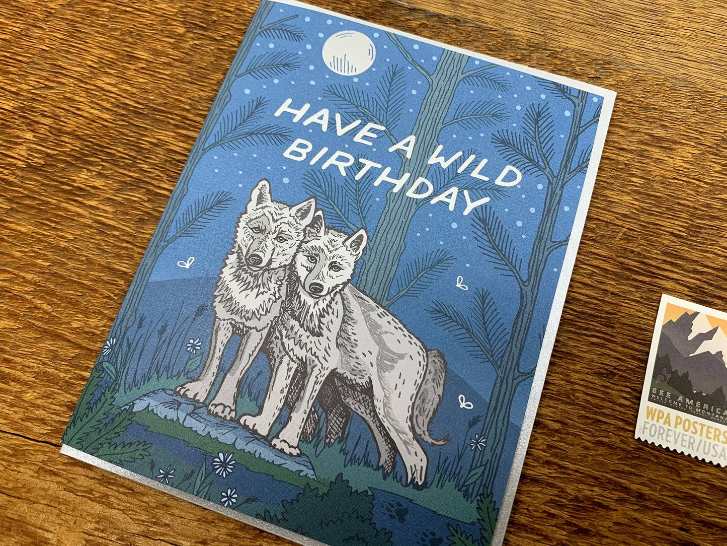 Wild Wolves Birthday Card