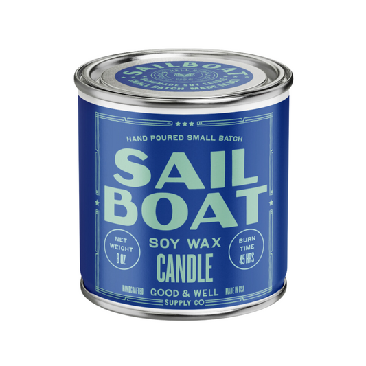 Sail Boat Happy Place Candle