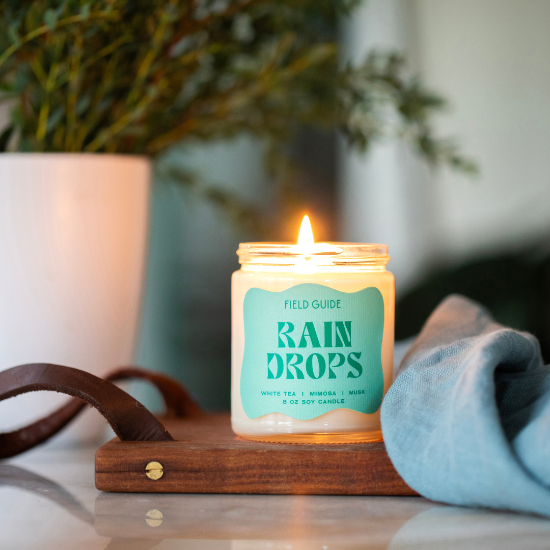 Rain Drops Soy Candle